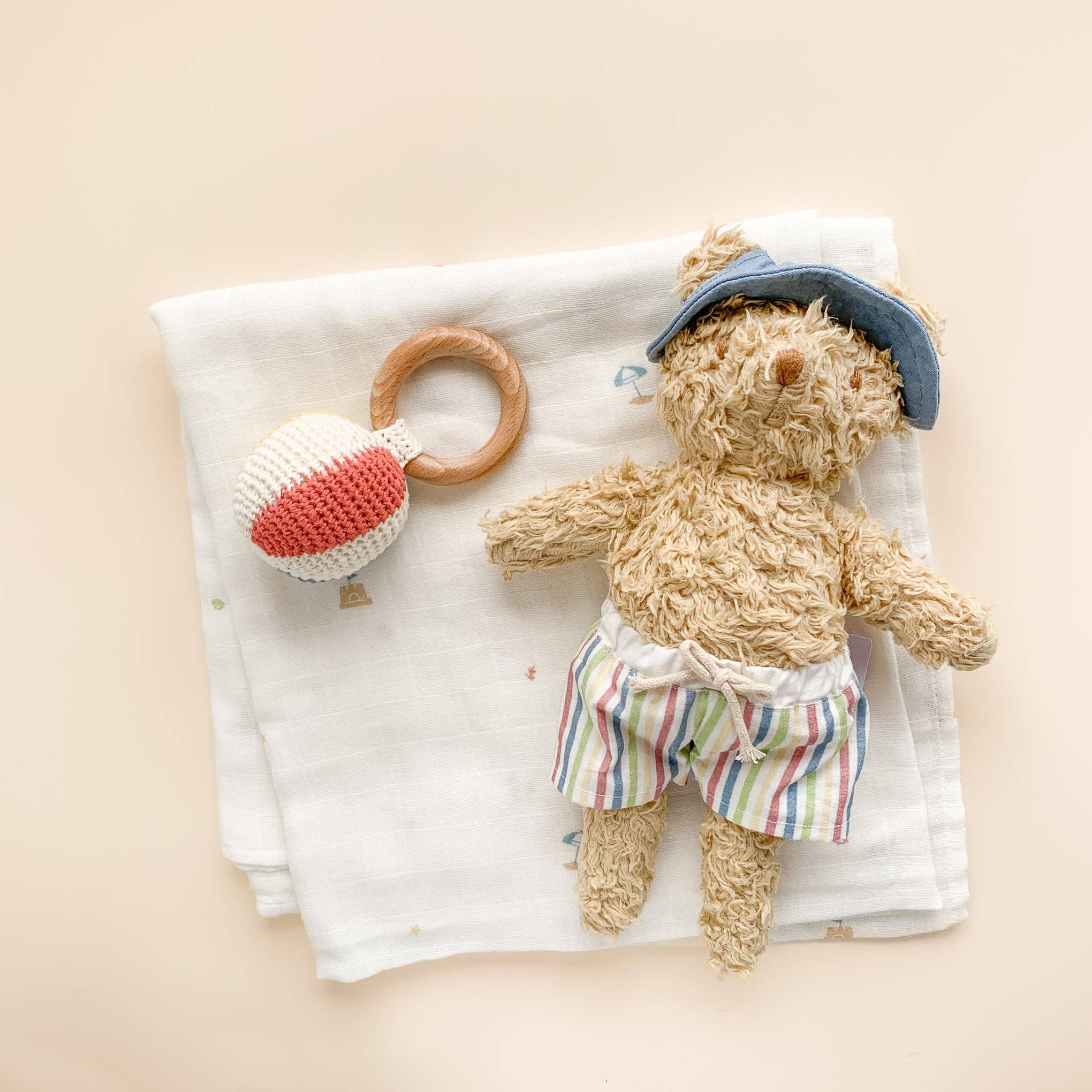 Beach Bear Plush Toy