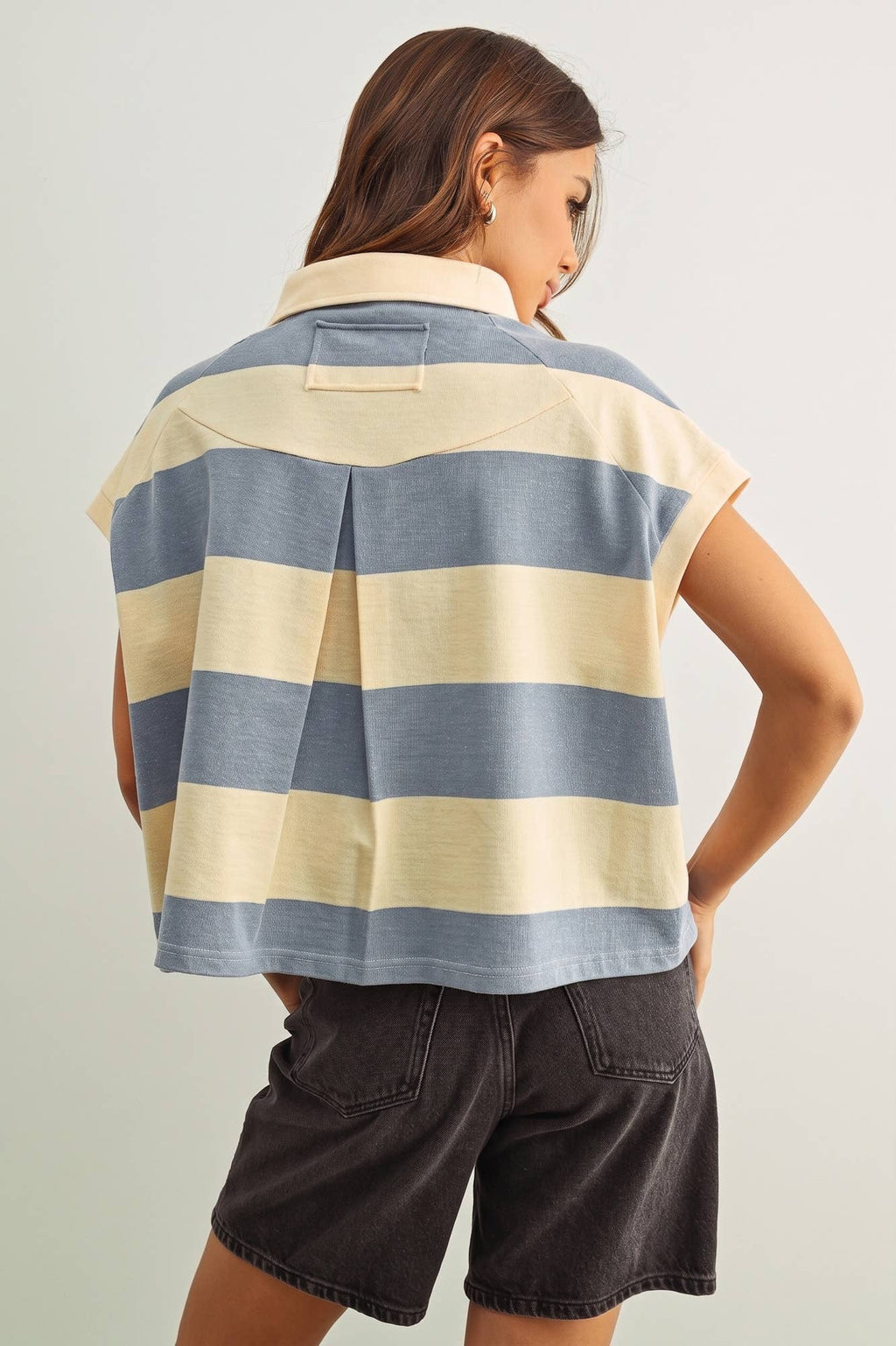 Wide Stripe Polo Shirt