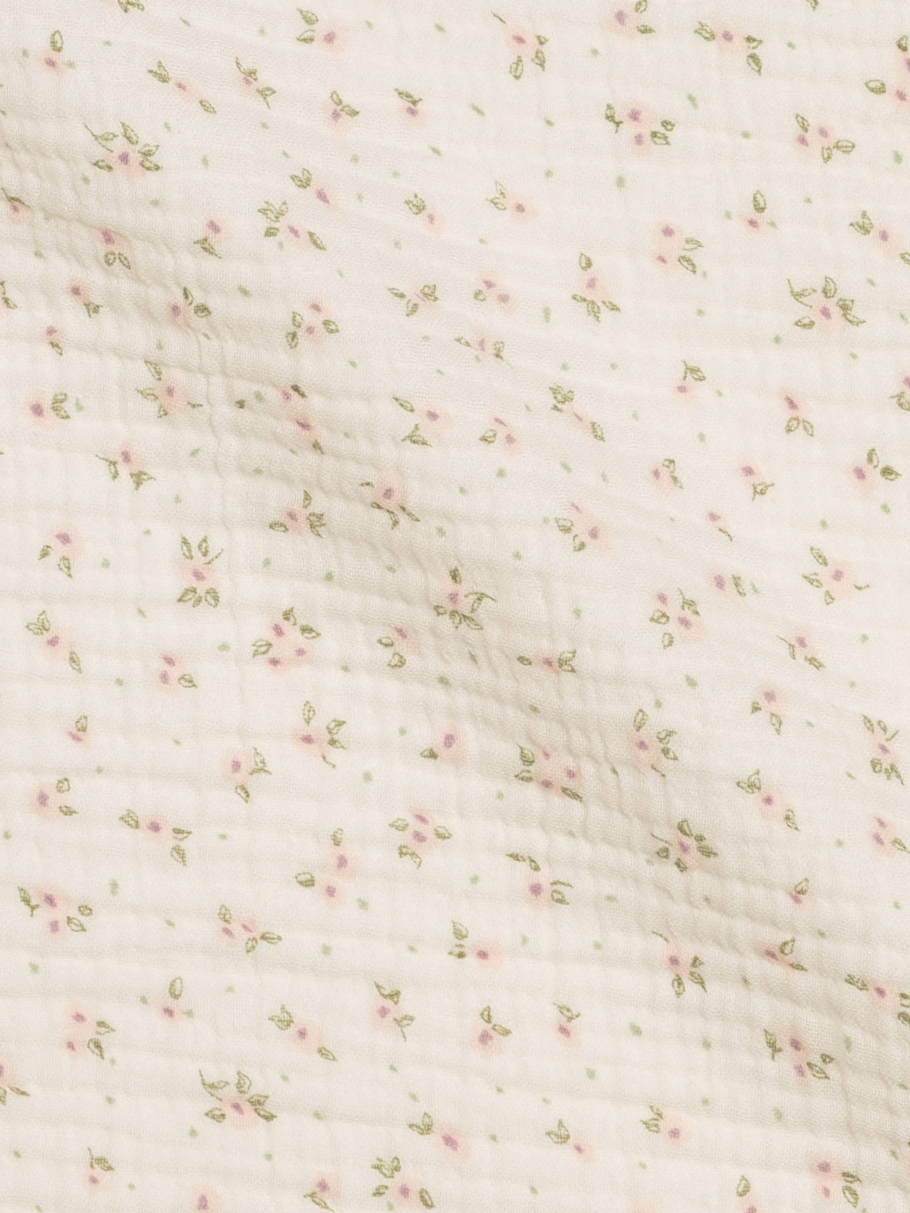 Camellia Floral Muslin Swaddle Blanket