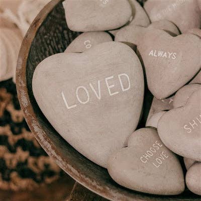 Large LOVED Stone Heart