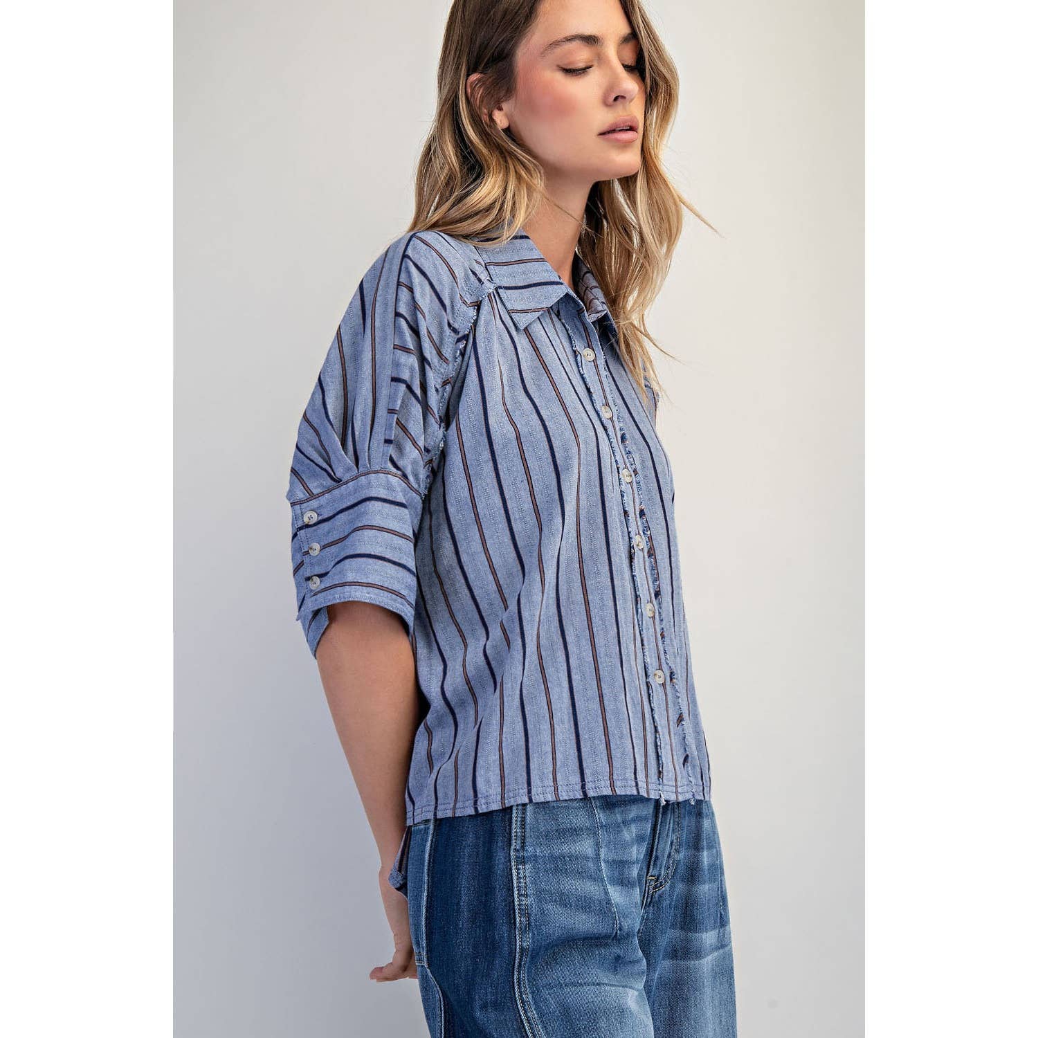 Seaside Cotton Stripe Shirt