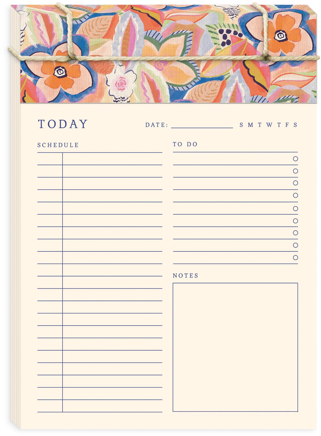 Floral Daily Notepad