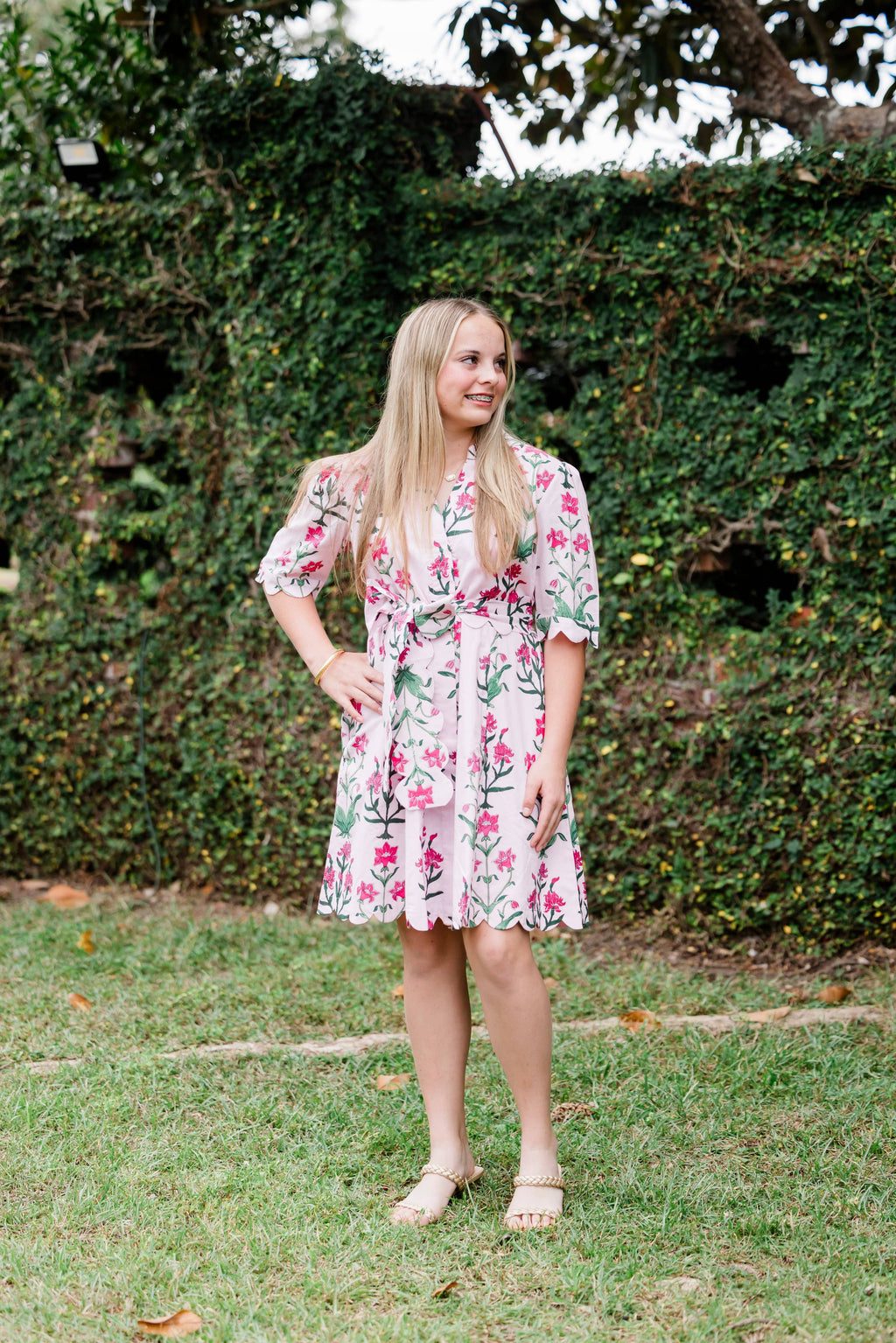 Rose D' Iris Grace Resort Floral Mini Dress