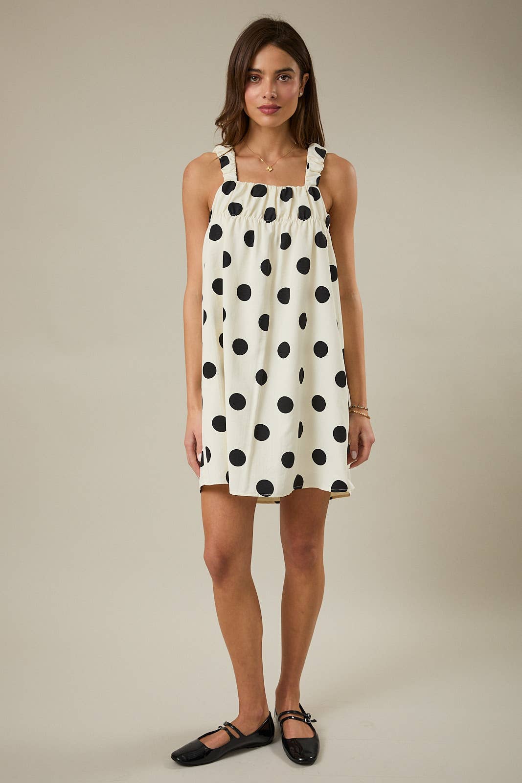 Bold Polka Dot Mini Dress
