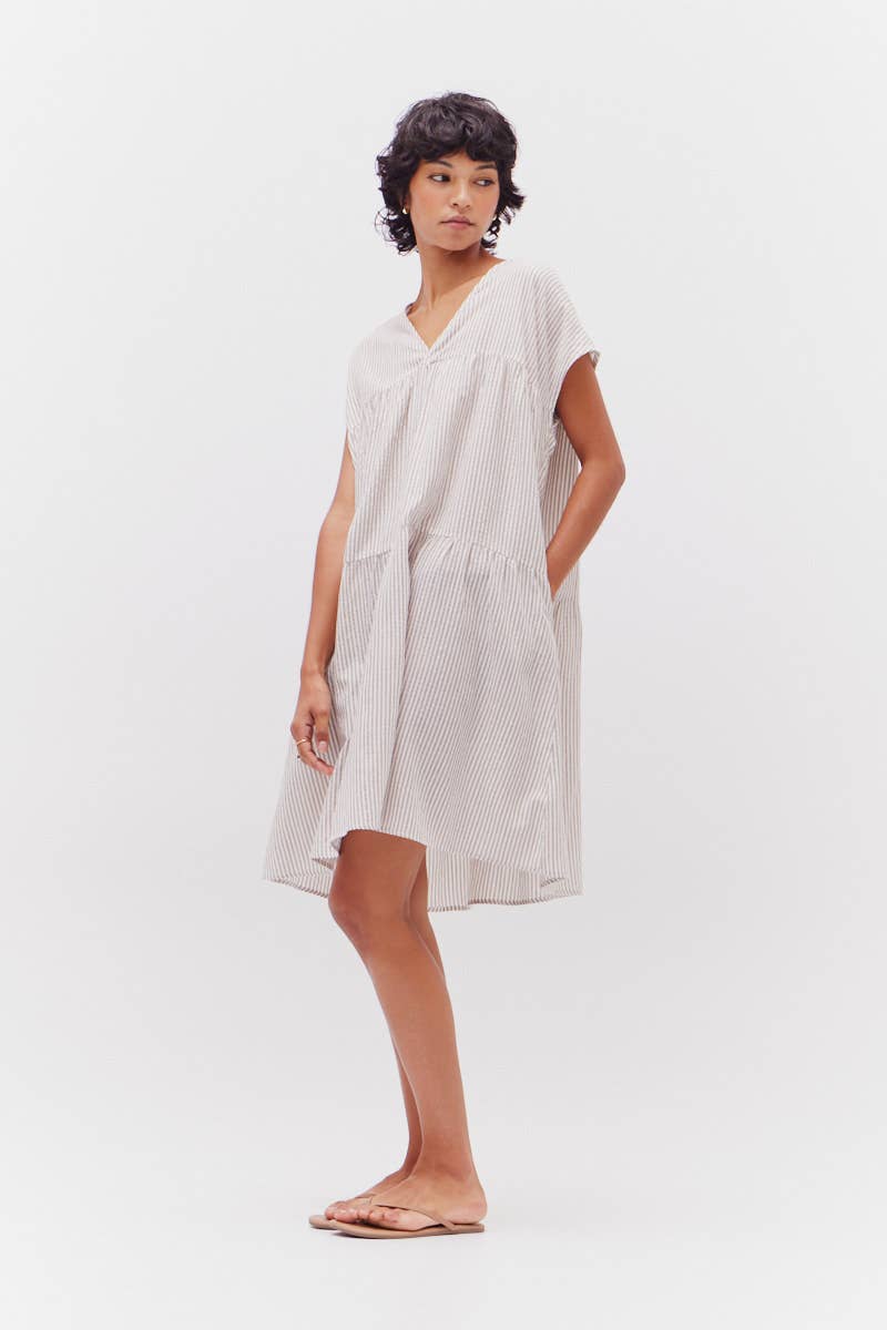 Loose Boxy Stripe Dress