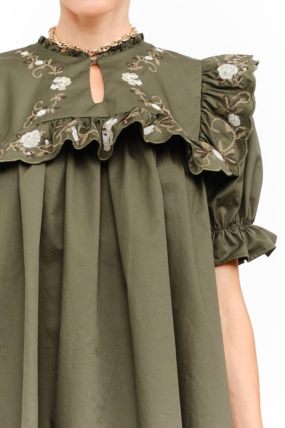 Sera Olive Dress