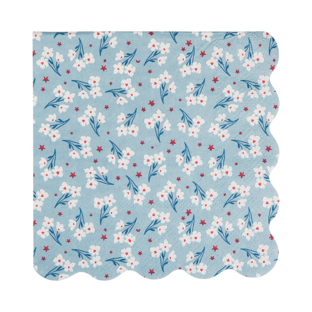 Assorted Floral Paper Cocktail Napkin Set