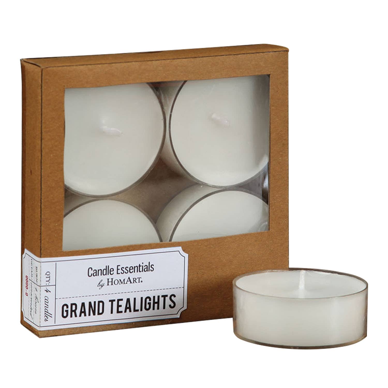 Grand Tealights - Box of 4 Ivory