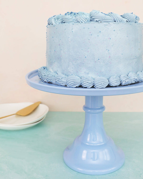 Melamine Cake Stand Large- Wedgewood Blue 11.5