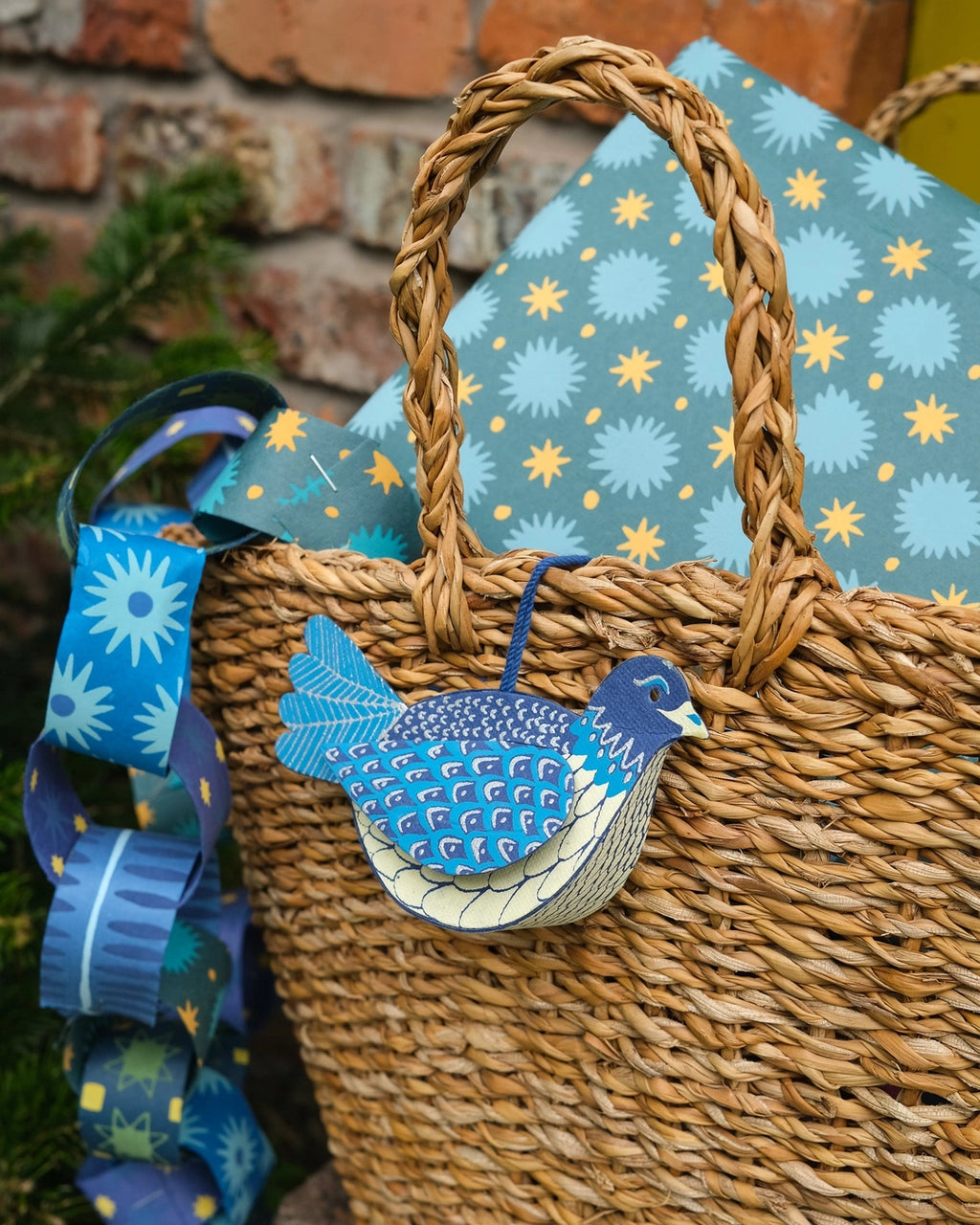 Dove Blue Bird Paper Ornament