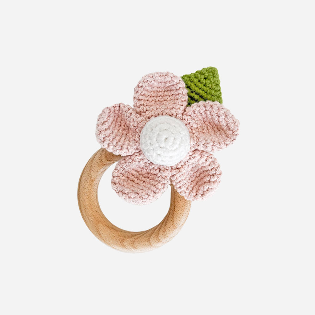 Pink Flower Teether