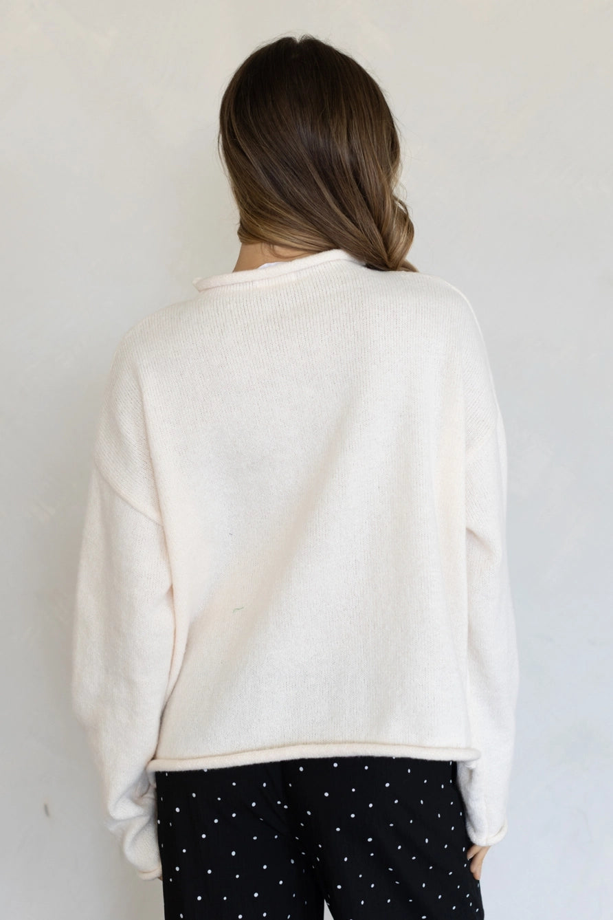 Butter Sweater in Cream