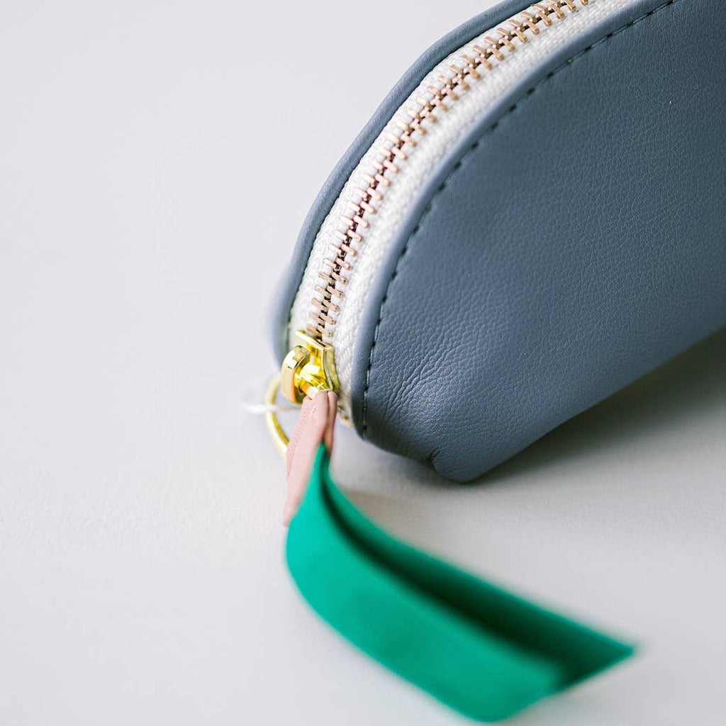 Periwinkle Luxe Slim Pencil Pouch