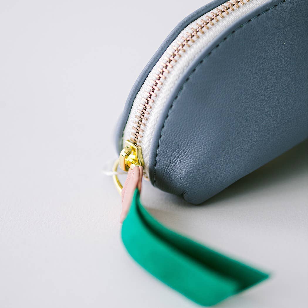 Periwinkle Luxe Slim Pencil Pouch