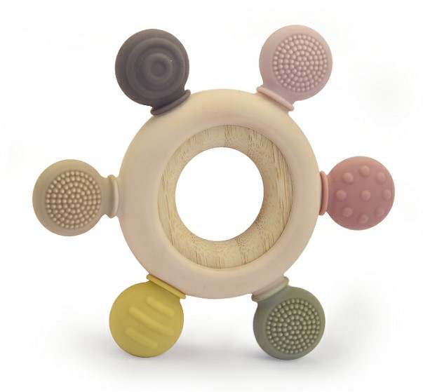 Silicone and Wood Teether