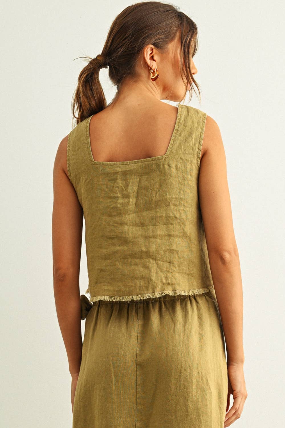 Raw Hem Top