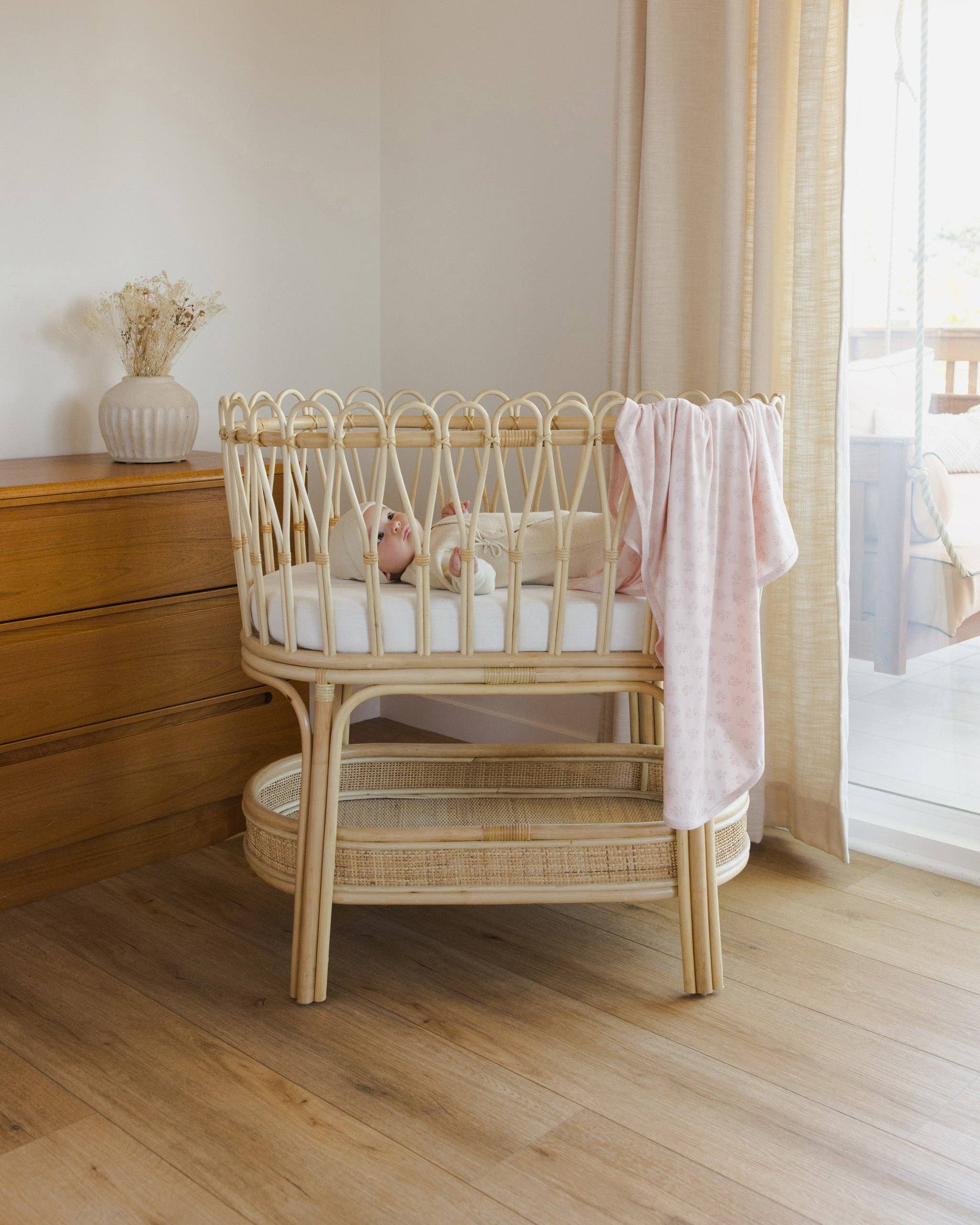 Pink Blossom Modal Baby Swaddle