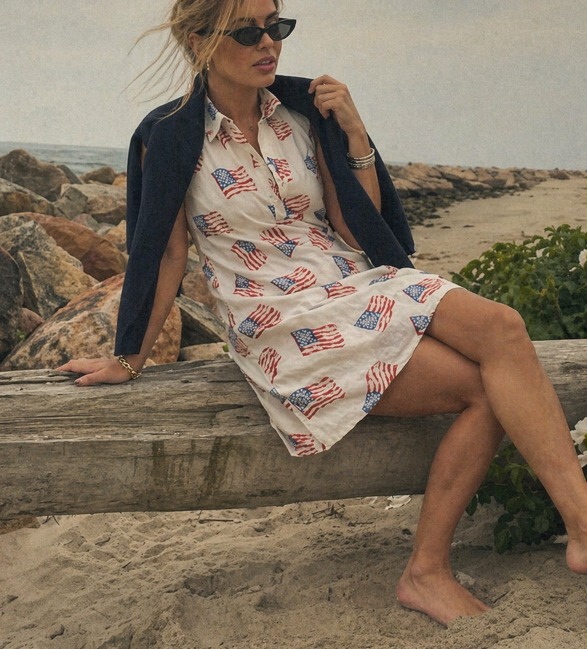 Sconset Sleeveless Flag Dress