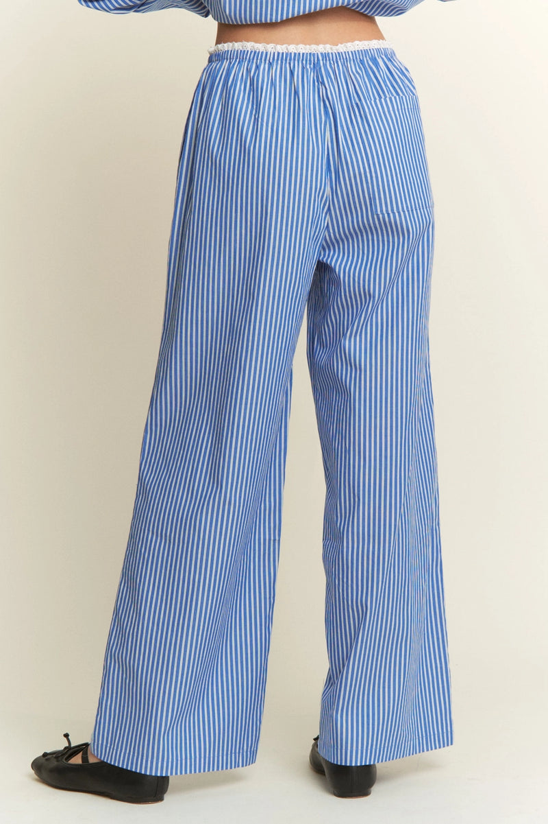The Ruby Stripe Loungewear Wide Leg Pants