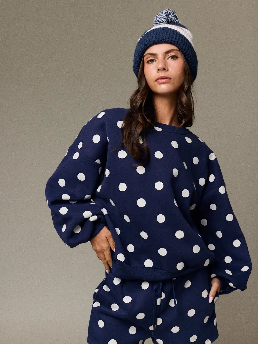 Polka Dot Fleece Set
