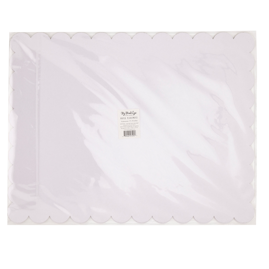 Color the USA Map Paper Placemats