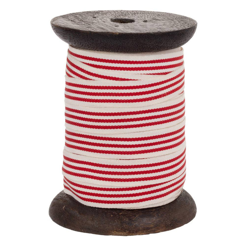 Ribbon Spool 32' Long Christmas Stripe