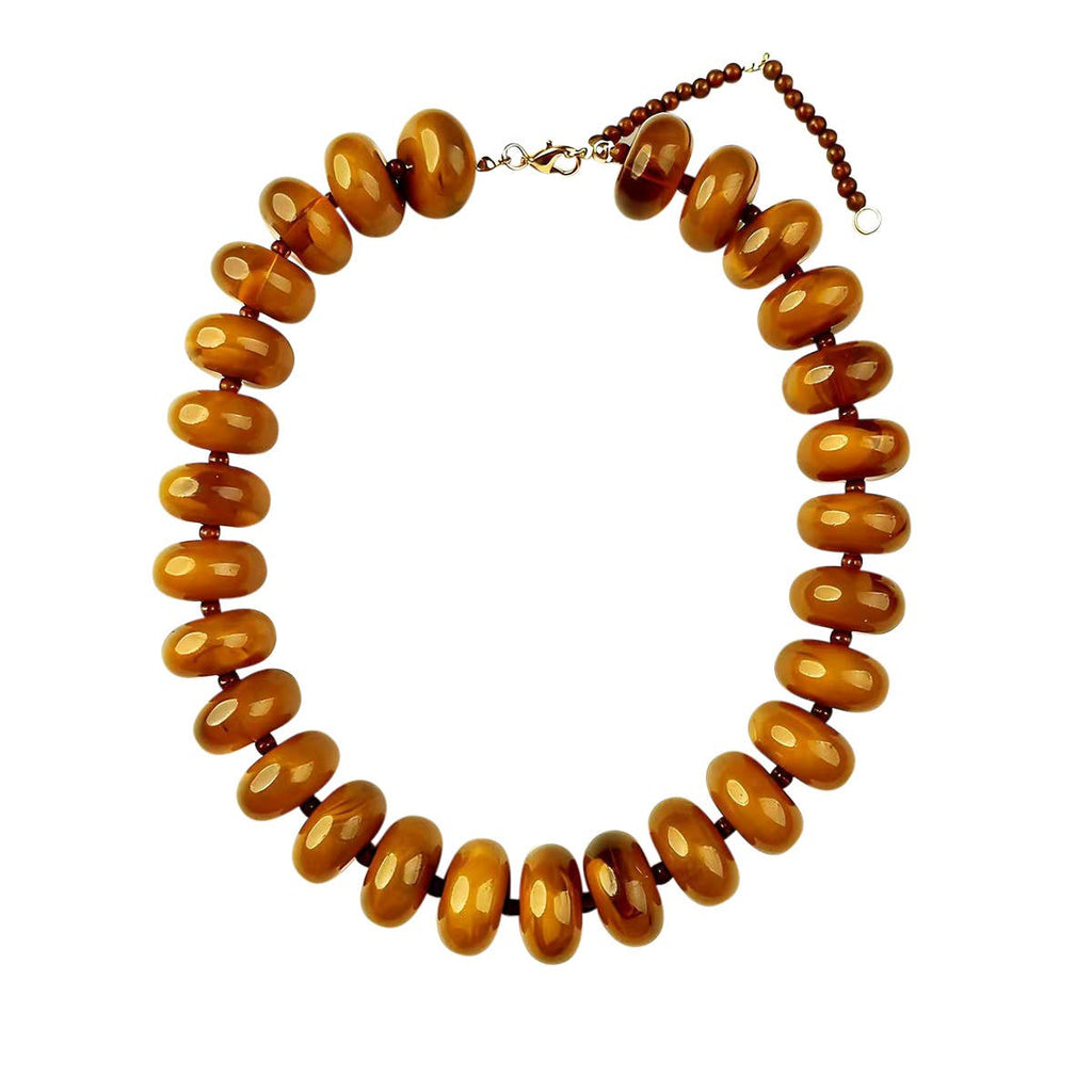 Bailey Tortoise Chunky Beaded Necklace