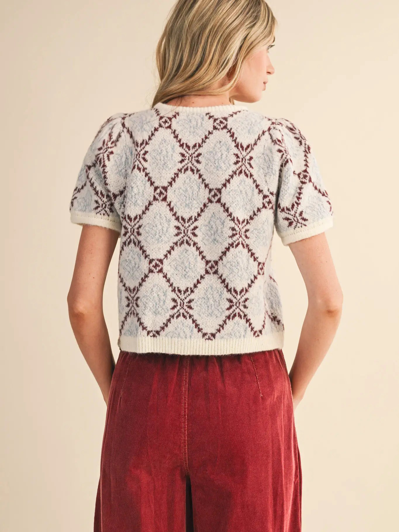 Floral Short Sleeve Cardigan