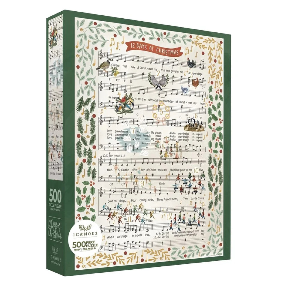 12 Days of Christmas Music Jigsaw Puzzle