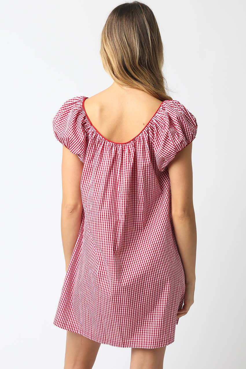 Harper Gingham Mini Dress