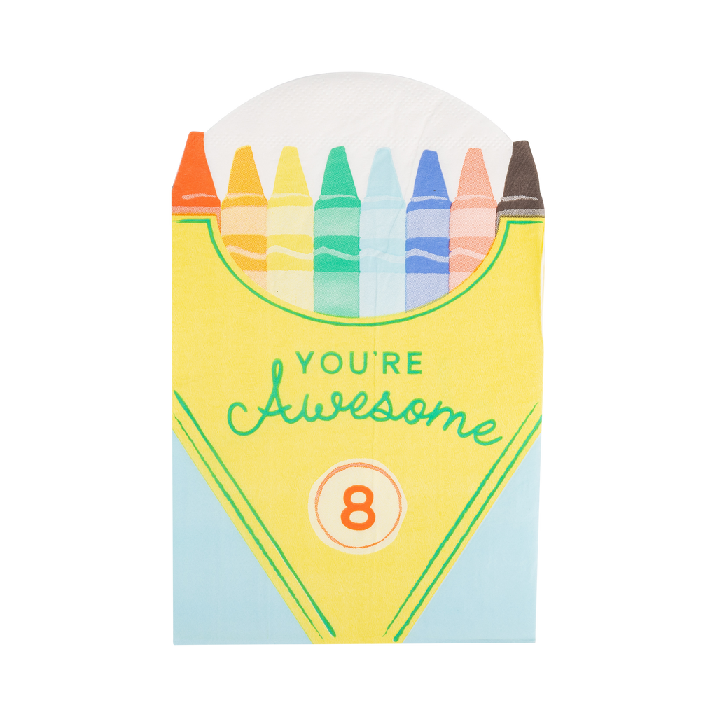 Crayon Box Shaped Dinner Napkins
