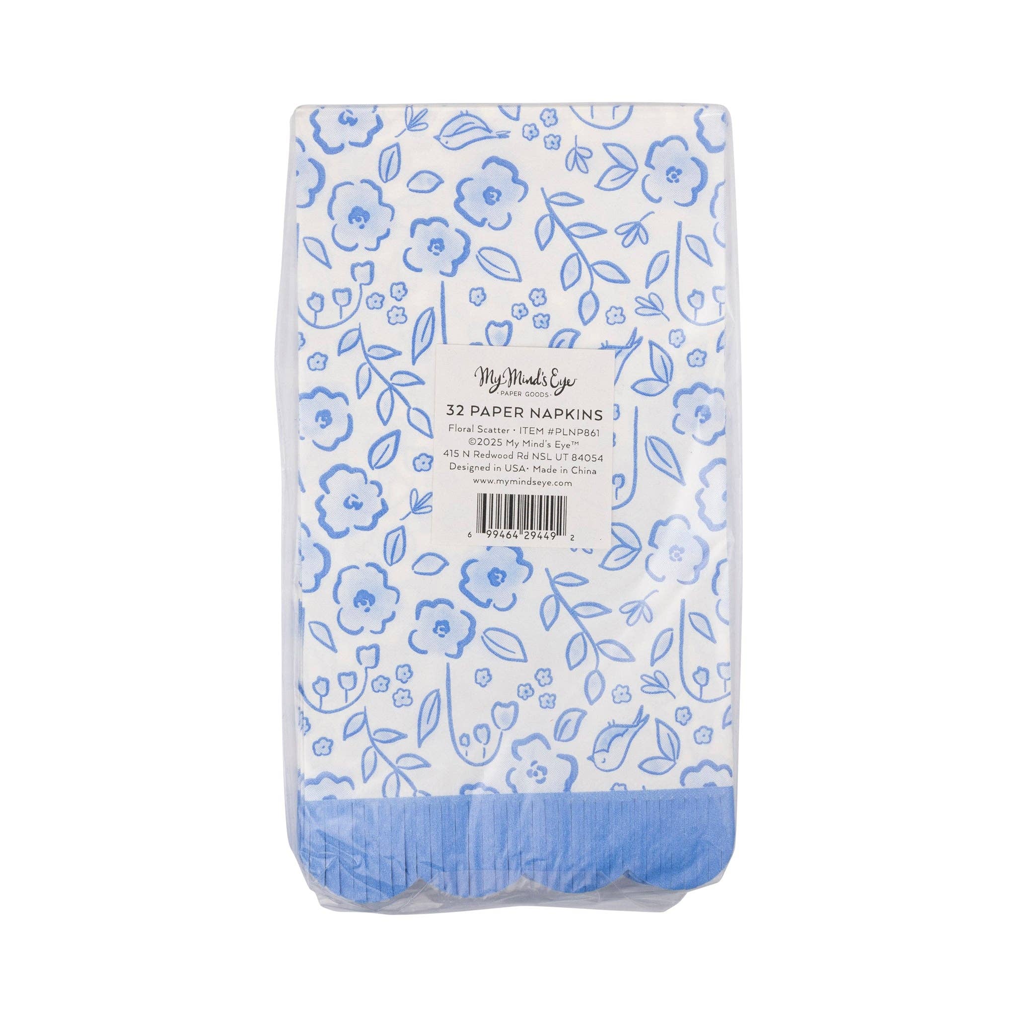 Floral Scatter Fringe Guest Napkin