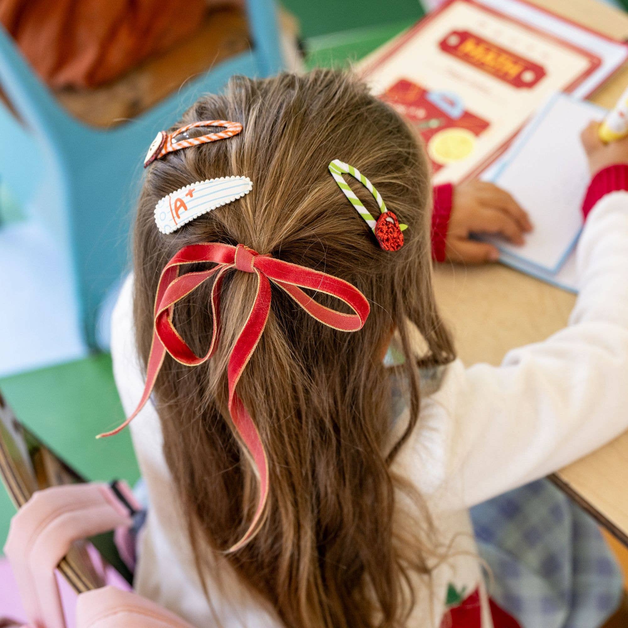 Smarty Pants Apple Hair Clip