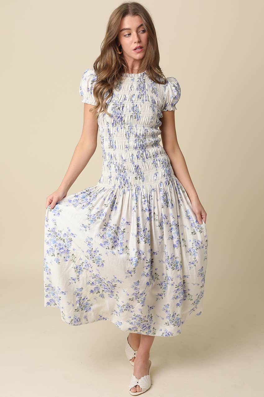 Jayda Floral Smocked Maxi Dress