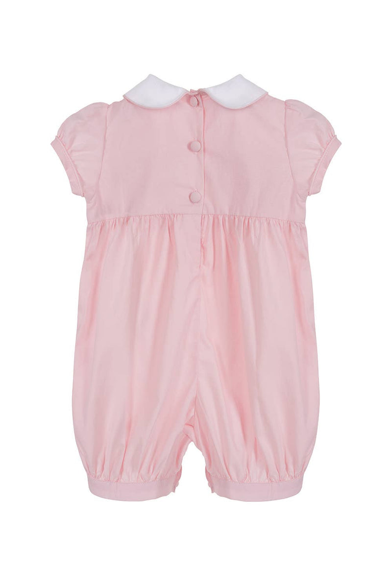 MERRY GO ROUND  PINK smocked romper