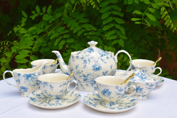 Vintage Floral Teacup and Saucer
