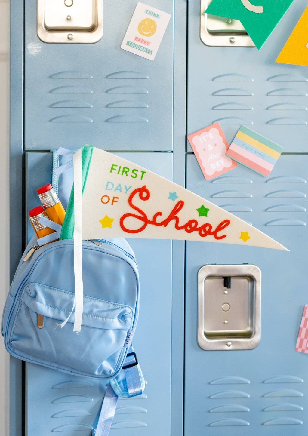 Colorful First Day Felt Pennant