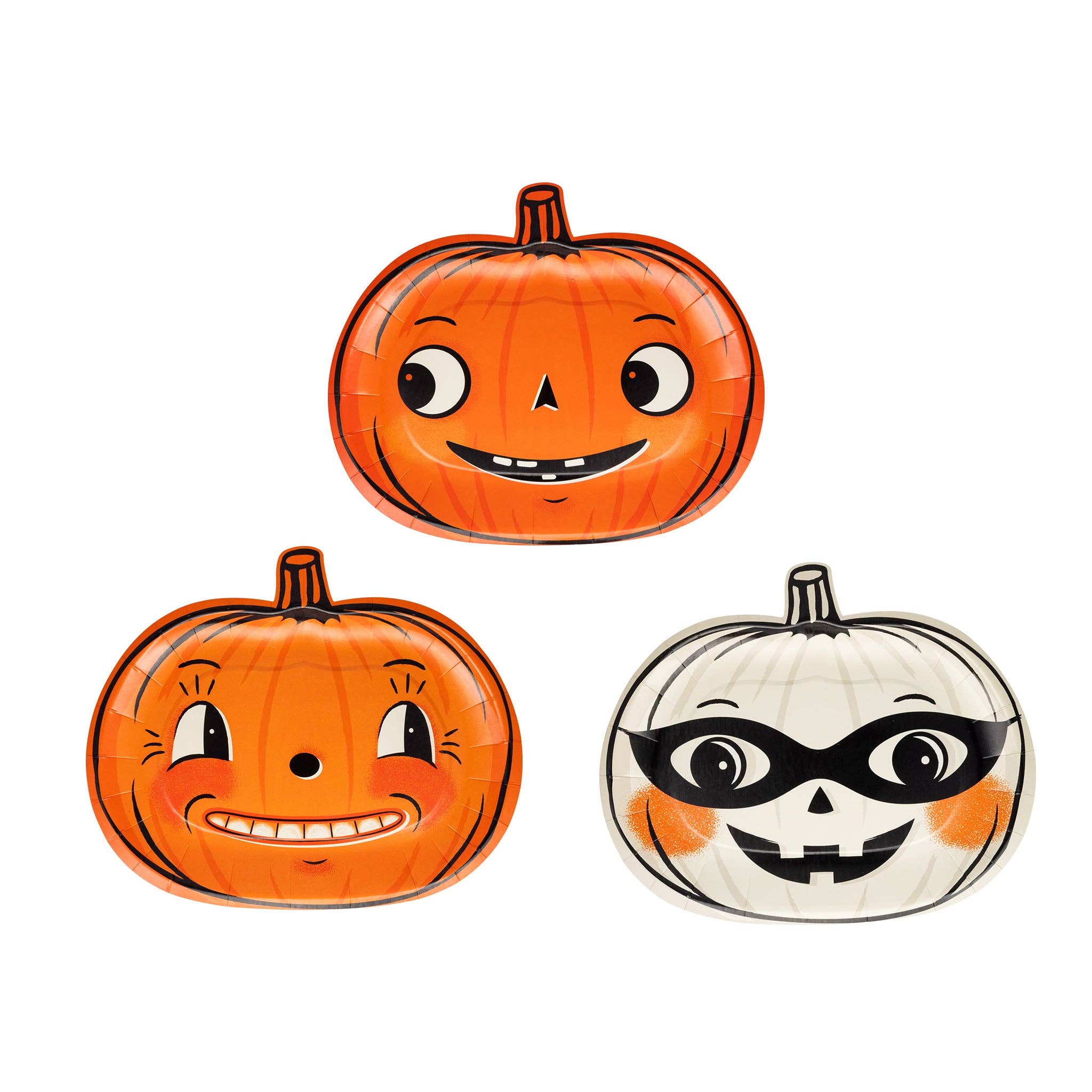 Vintage Pumpkin Plate Set