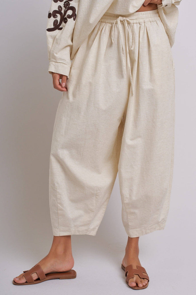 Drawstring Cocoon Pants