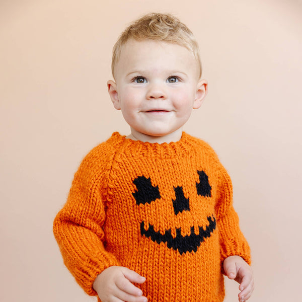 Orange Jack-o-lantern Sweater