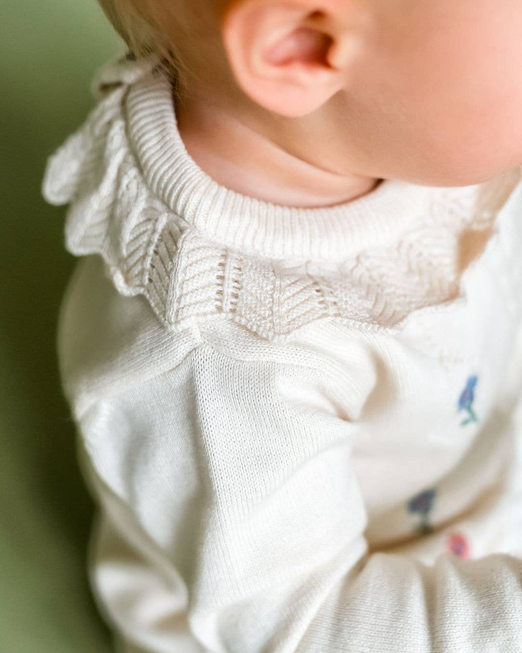 Emma Floral Embroidered Baby Ruffle Dress