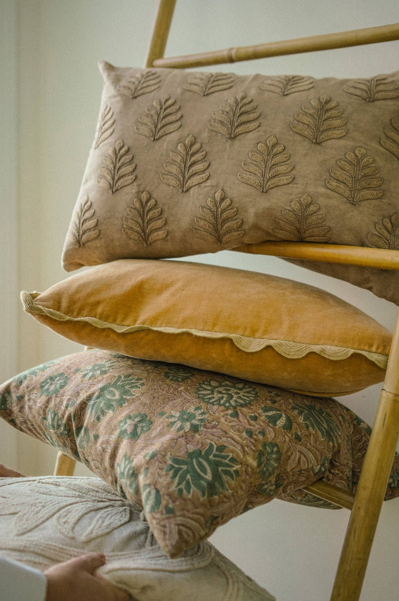 Velvet Scallop Pillow