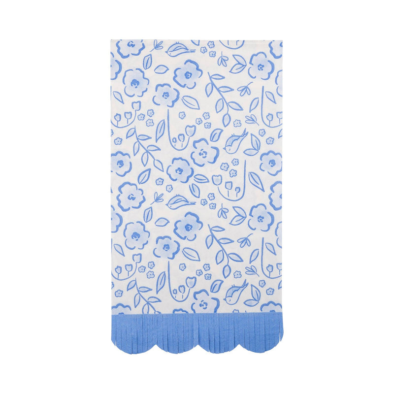 Floral Scatter Fringe Guest Napkin