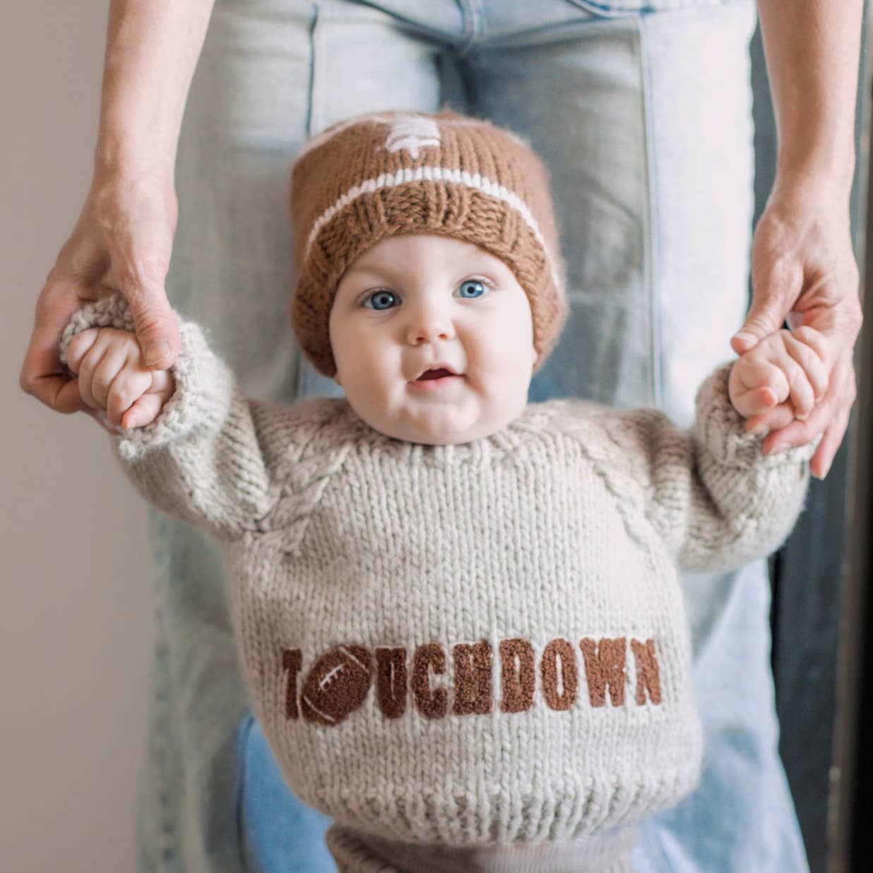 Touchdown Football Baby Sweater