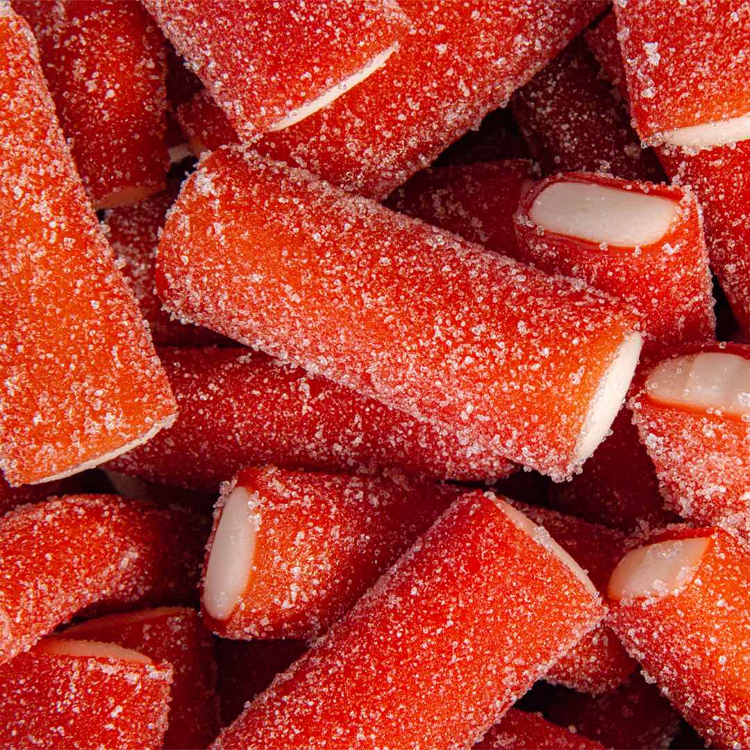 Sour Strawberry Tubes