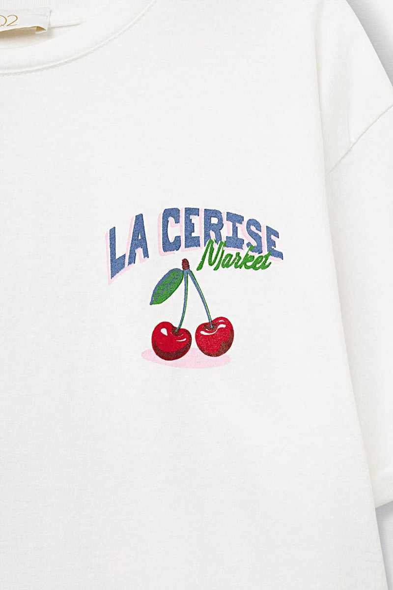 La Cerise Market White Tee