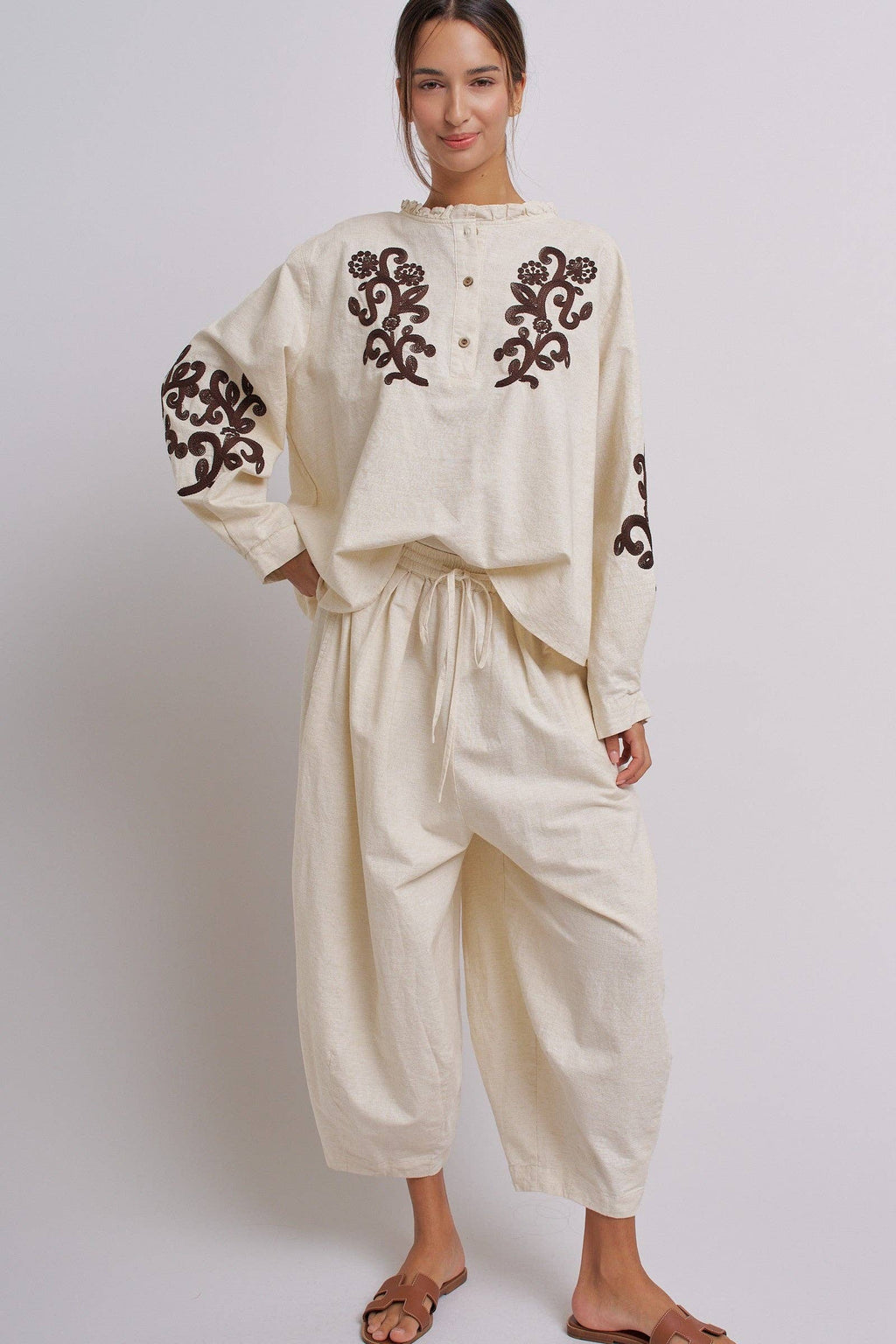 Drawstring Cocoon Pants