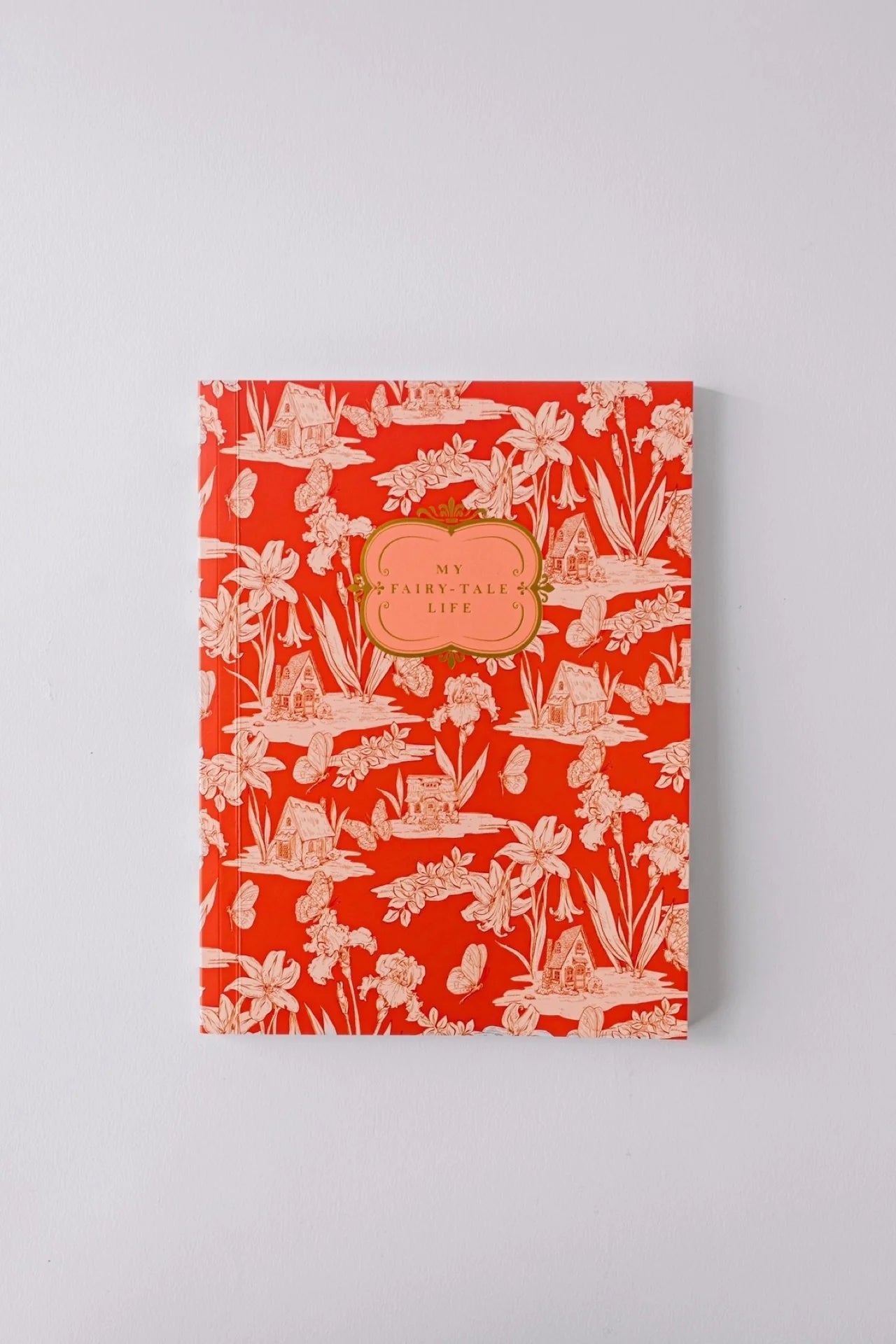 Fairy House Toile Softcover Notebook