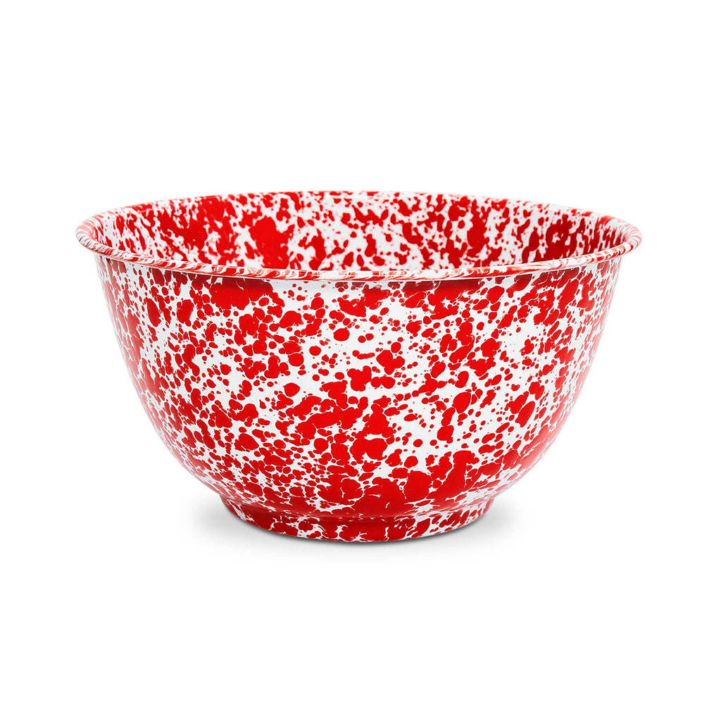 Splatter Enamelware Salad Bowl
