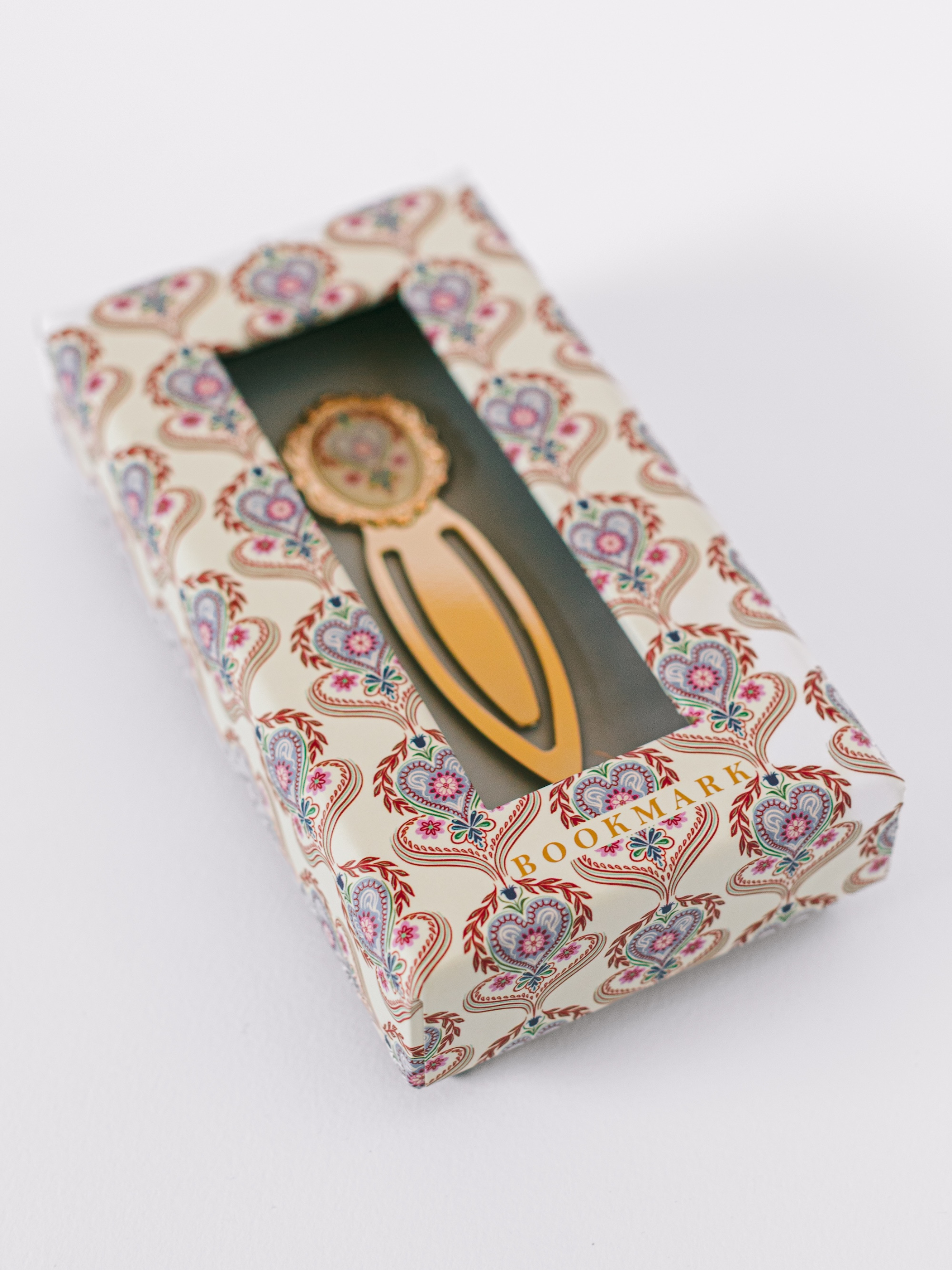 Folk Heart Metal Clip Bookmark